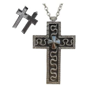 Silver Cross Pendant Necklace
